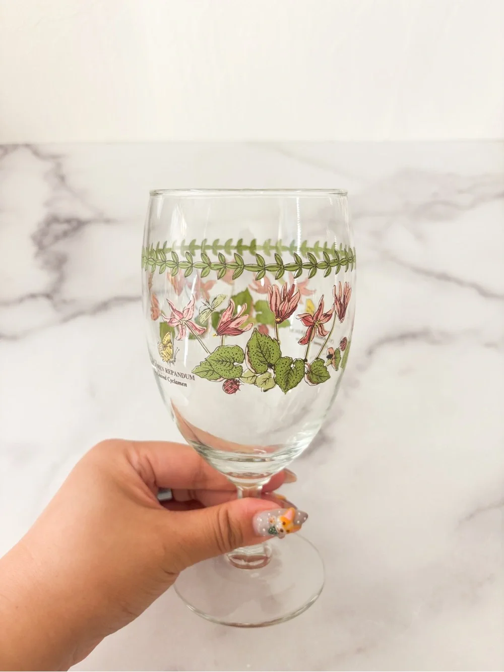 Portmeirion wine glass